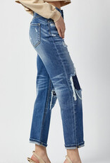 Gracie High Rise Straight Jeans - Dark