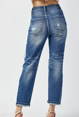 Gracie High Rise Straight Jeans - Dark