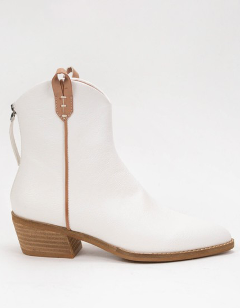 Victoria Bootie - White