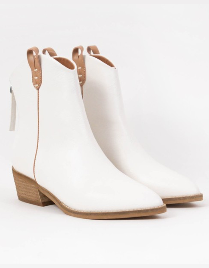 Victoria Bootie - White