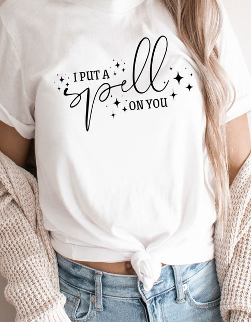 I Put A Spell On You Tee - White
