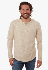 Beckett Long Sleeve Henley - Almond