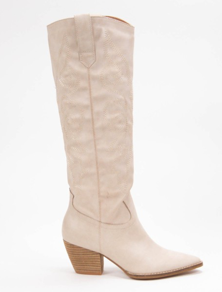 Cream Western Boot