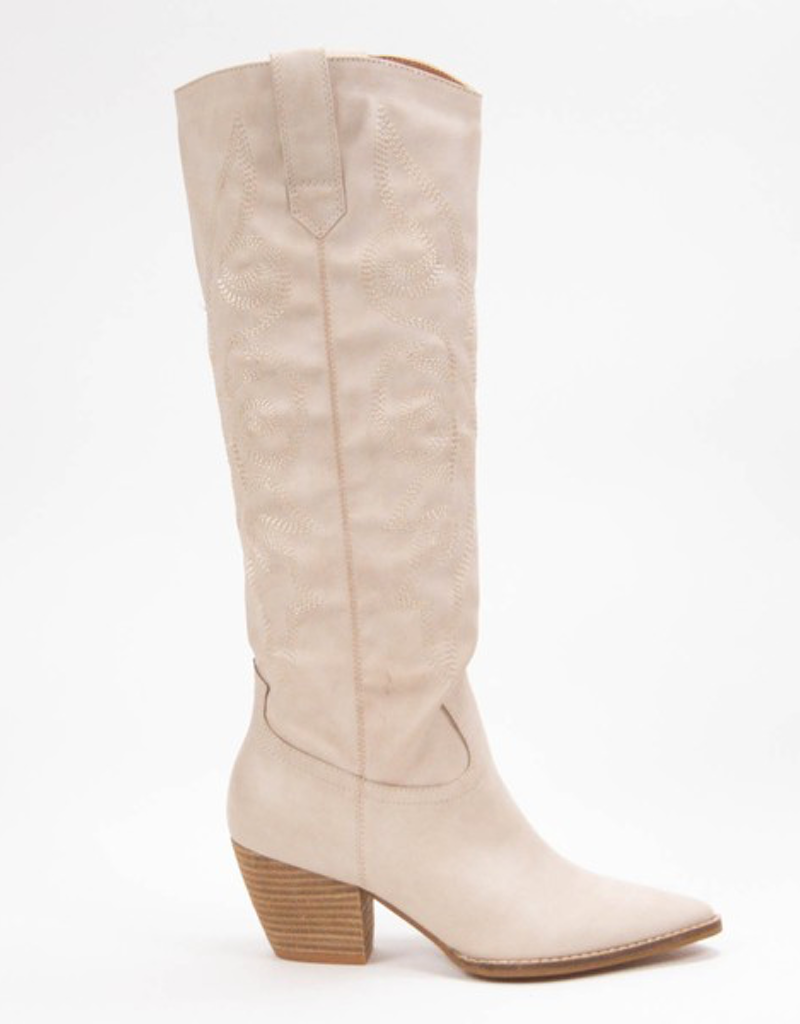 Cream Western Boot