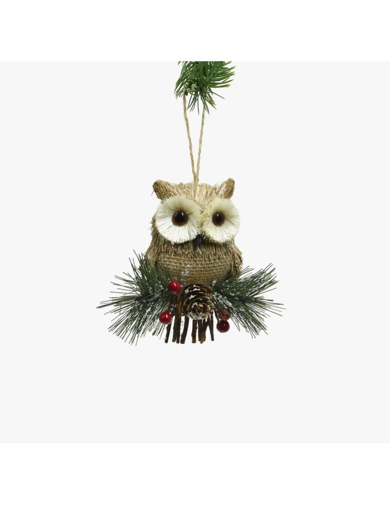 Hanging Perched Owl Ornament
