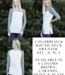 Colorblock Round Neck Sweater - Slate Blue