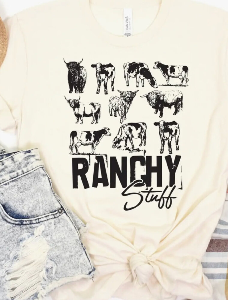 Ranchy Stuff Graphic Tee - Natural