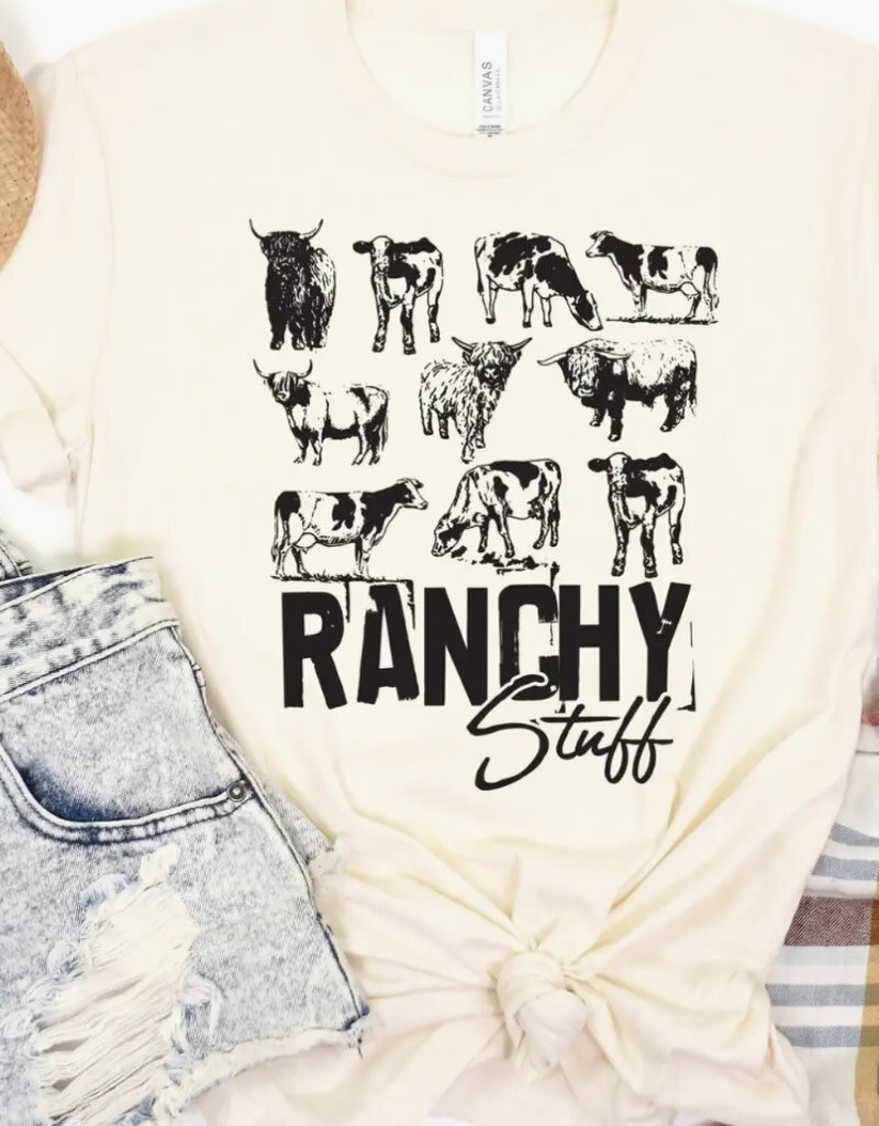 Ranchy Stuff Graphic Tee - Natural