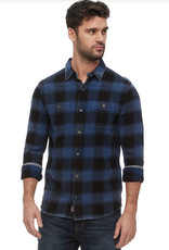 Shaw LS Vintage Flannel Shirt - Navy/Black