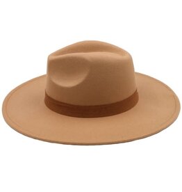 Faux Wool Fedora Hat