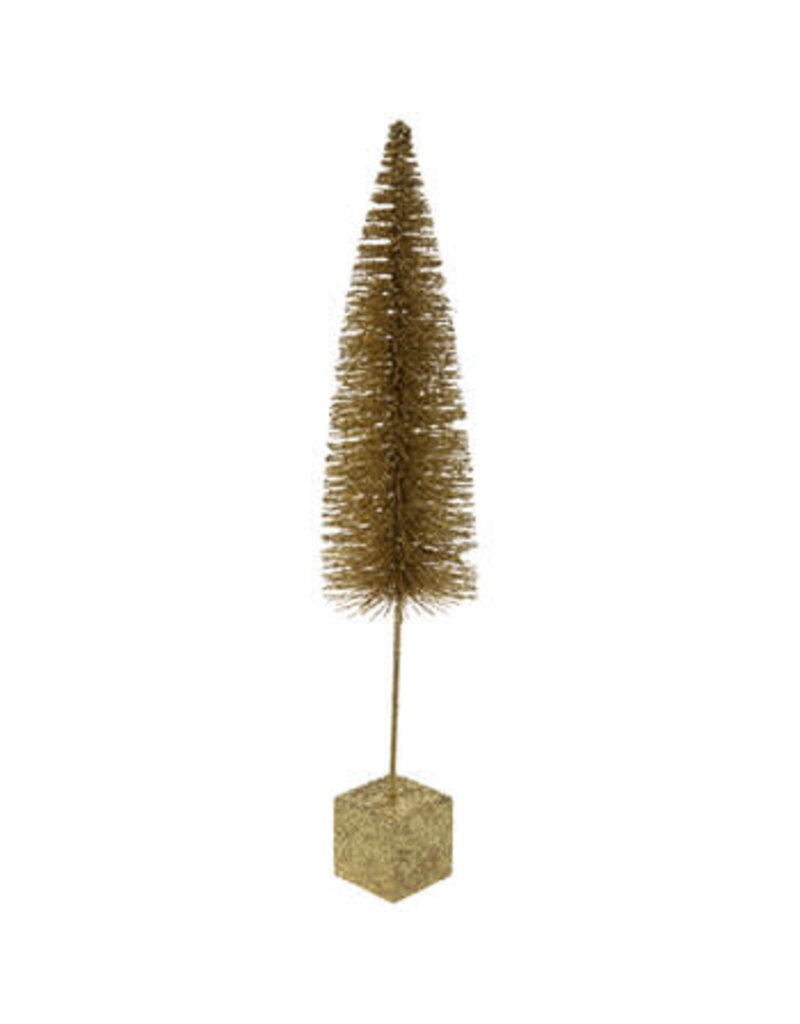 Glitter Bottle Brush Tree - Gold