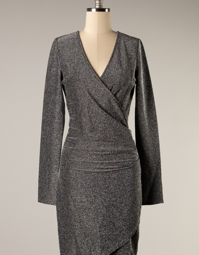 Deanne Ruched Shimmer Dress Boutique 23