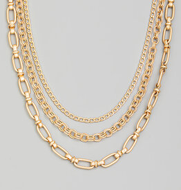 Assorted Multi Chain Layered Necklace