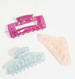 Shaped Acetate Hair Clips