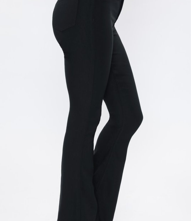 Hyperstretch High Rise Flare - Black - Boutique 23