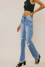 Ashe High Rise Straight Leg Jeans - Medium