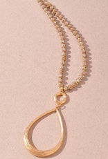 Teardrop Glass Beaded Necklace