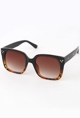 Square Sunglasses With Gold Deail