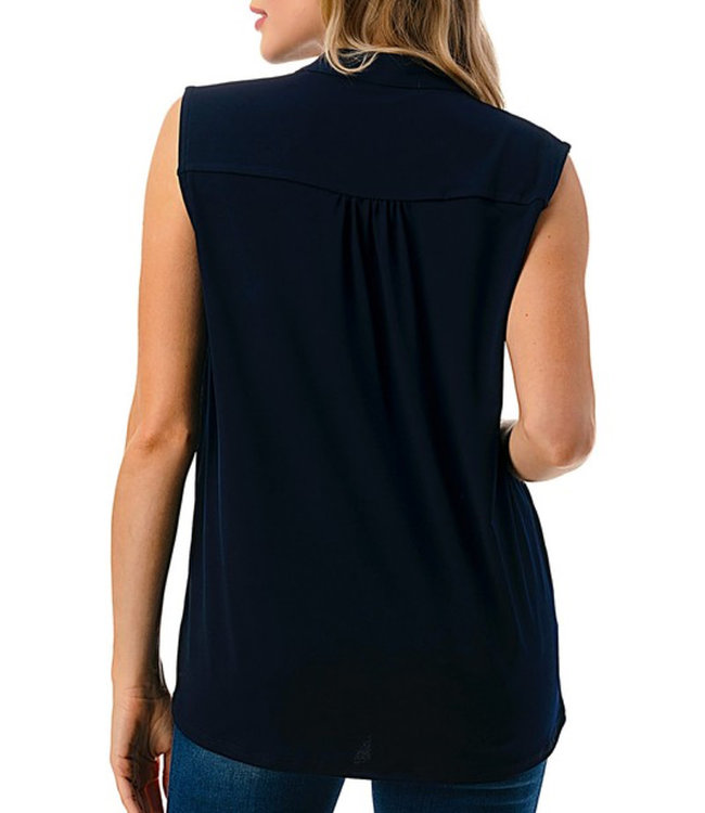 Barbara Sleeveless Top Navy Boutique 23
