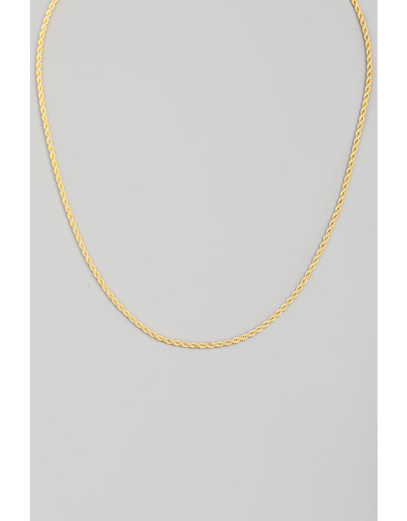 Dainty Rope Chain Link Necklace
