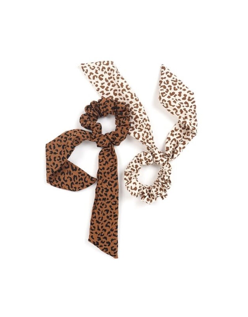 Cheetah Print Ribbon Hair Tie