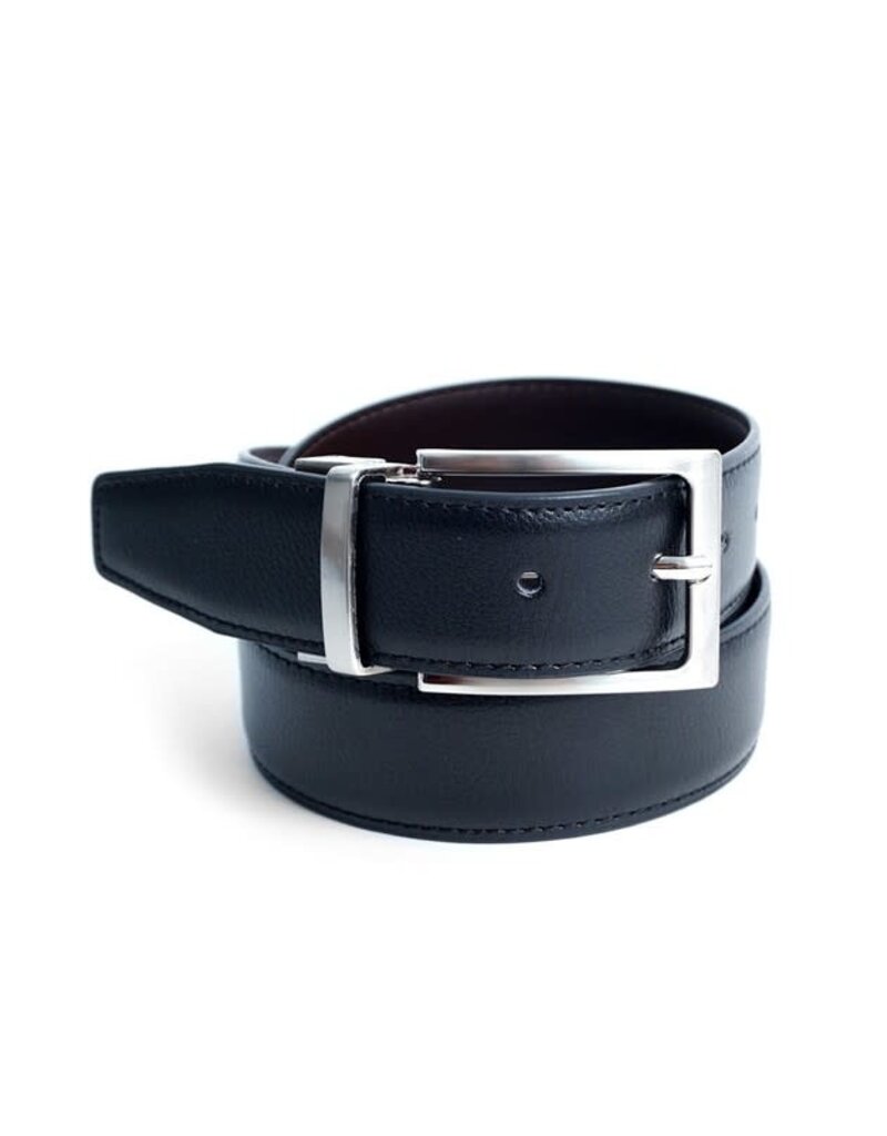 Reversible Genuine Leather Black/Brown Men's Belt