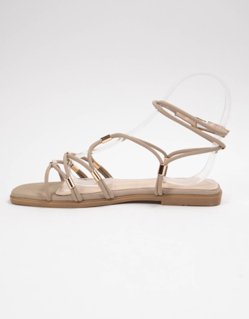 Macy Gladiator Sandal - Taupe