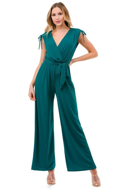 Ribbed Knit Jumpsuit With Pockets