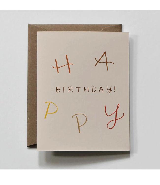 Color Caps Birthday Greeting Card