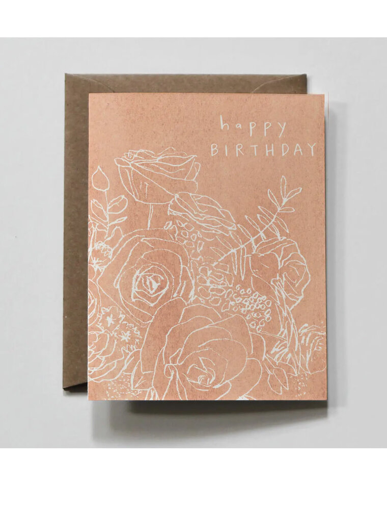 Full Floral Birthday Greeting Card