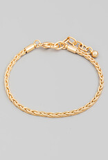 Wheat Chain Clasp Bracelet