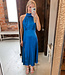 Celine Halter Dress - Lake Blue