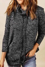 Rayna Cowl neck Sweater - Black