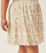 Crinkle Textured Elastic Waist Tiered Skirt - Ivory