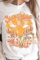 Retro Sunshine State of Mind Graphic - White