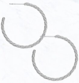 Twisted Open-End Hoop Earrings