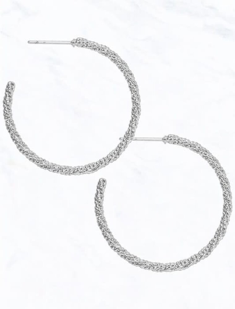 Twisted Open-End Hoop Earrings