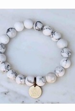 Serenity Stone Bracelet White Marble