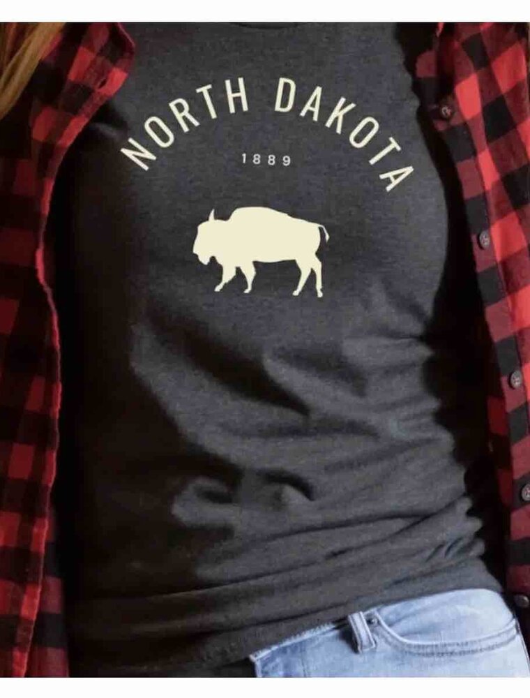 North Dakota 1889 Buffalo Graphic Tee
