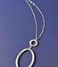 Circle Oval Pendant Necklace