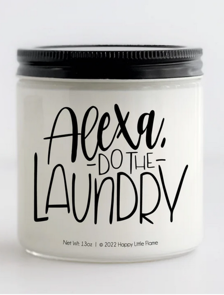 Alexa Do The Laundry Candle