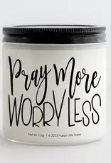 Pray More Worry Less Candle