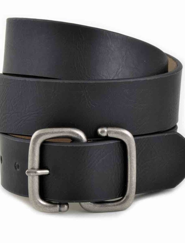 Olivia Leatherette Belt - Black