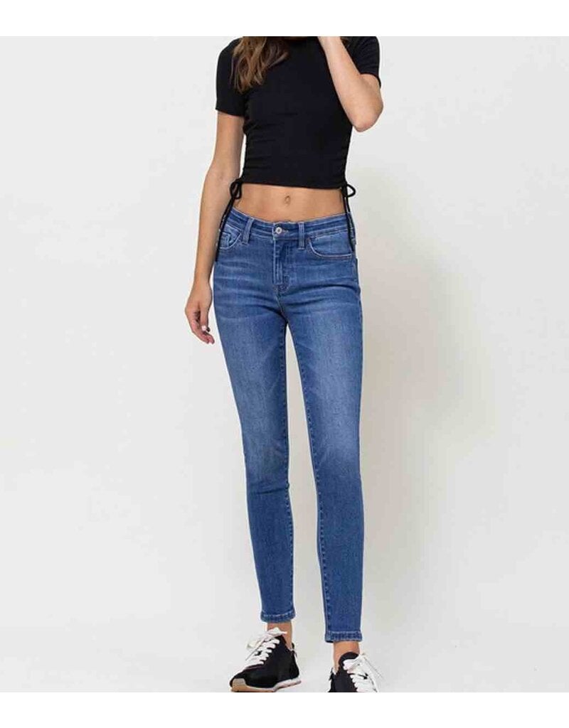 Sarah High Rise Skinny Jeans - Mid Wash