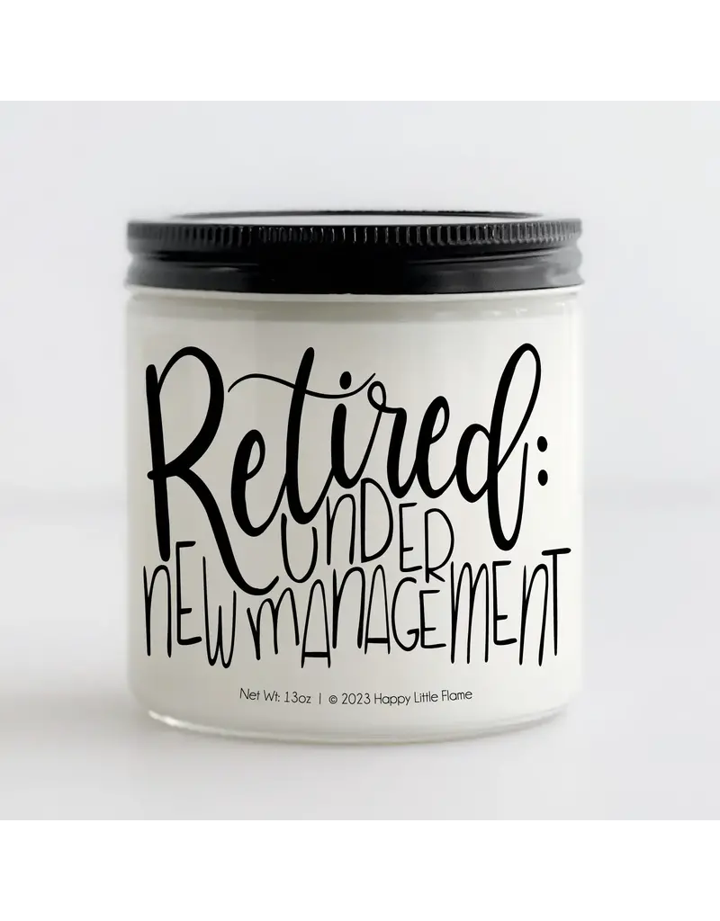 Retired: Under New Management Candle