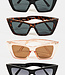 Acetate Pointed Square Sunglasses