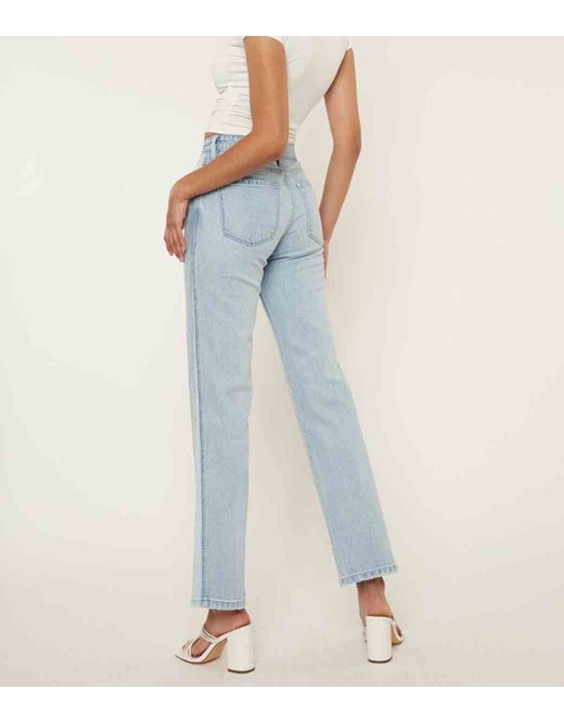 Maple High Rise Straight Jeans - Light