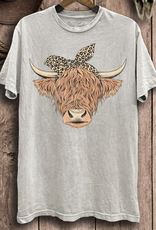 Highland Cow Graphic Top - Off White