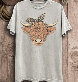Highland Cow Graphic Top - Off White