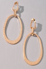 Oval Drop Earrings